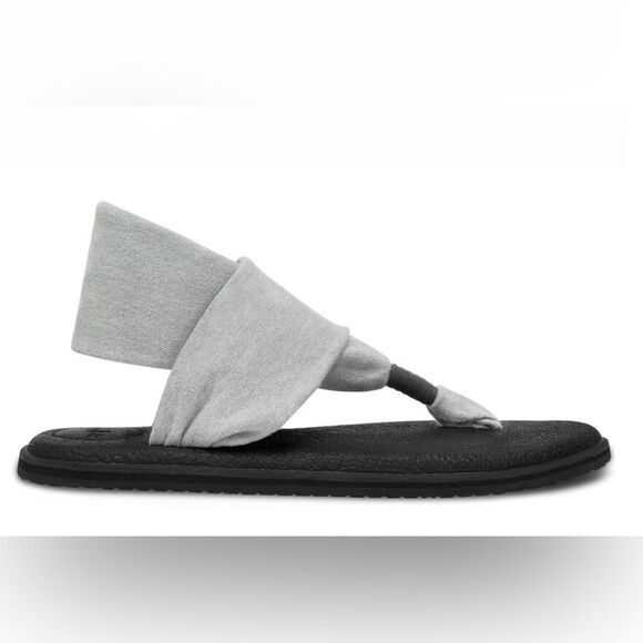 Sanuk Shoes - EUC Sanuk Yoga Sling 2 Size 7 Thong Sandals Grey Black Great Condition